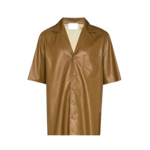 Men Leather Shirt