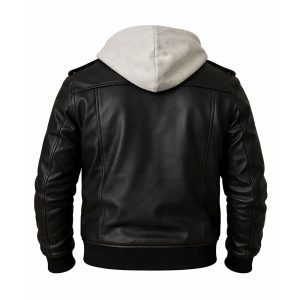 Leather Bomber Jacket