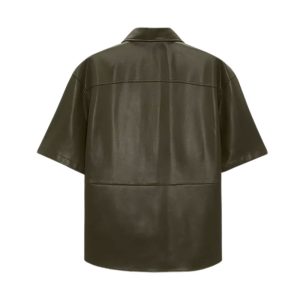 Men Leather Shirt