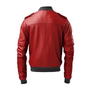 Leather Bomber Jacket